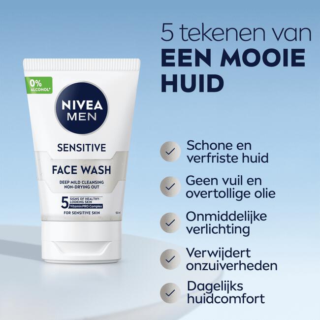 NIVEA MEN Sensitive Face Wash 100 ML