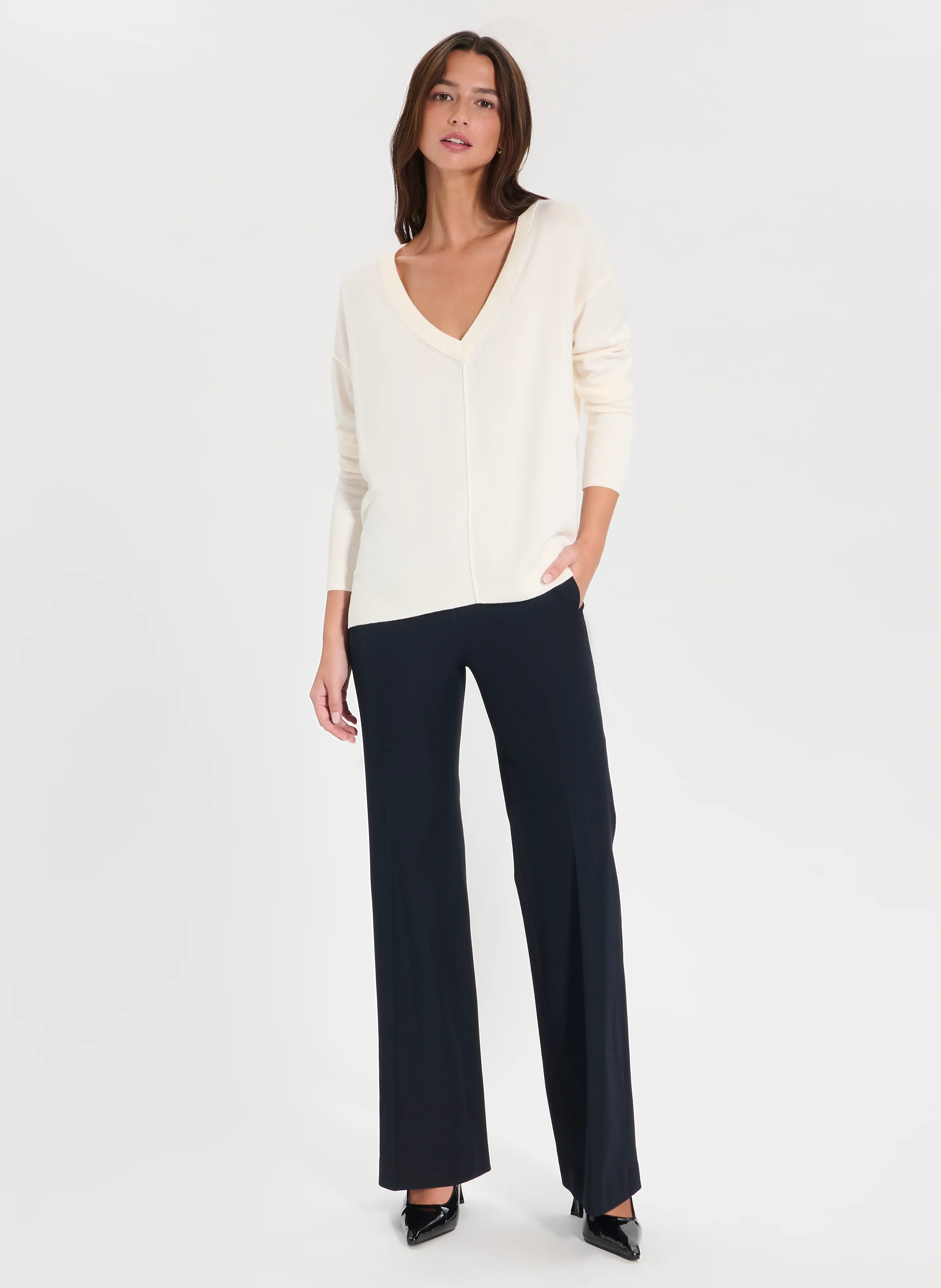 PUCCI - Pull droit en maille | Blanc