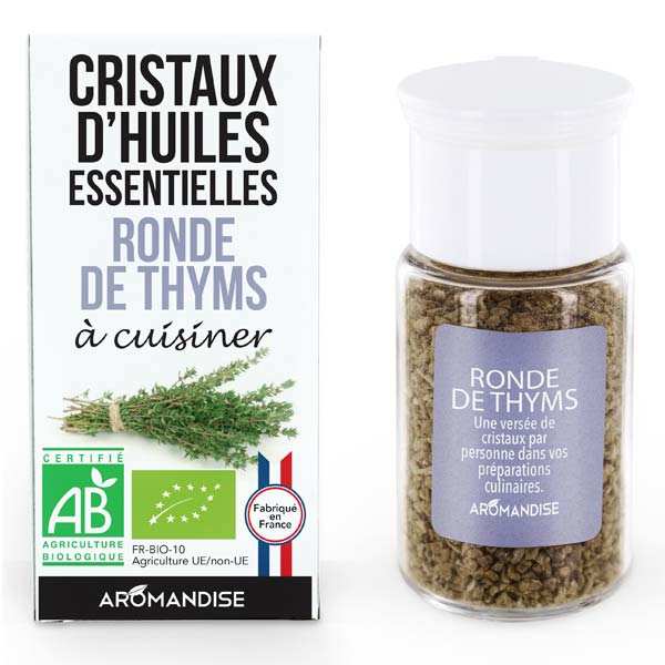 Ronde de Thyms - Cristaux d'huiles essentielles à cuisiner - Bio
