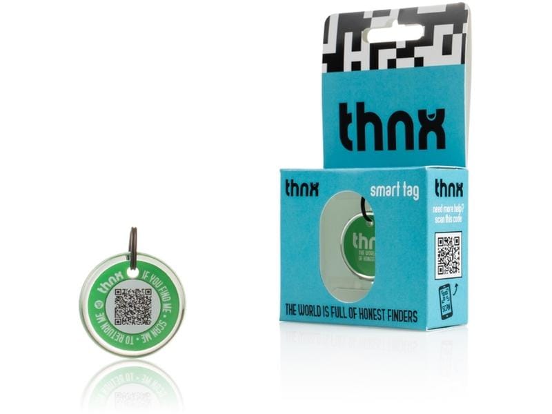 thnxtags thnx tag S Grün Smart Tag mit kostenloser und benutzerfreundlicher App