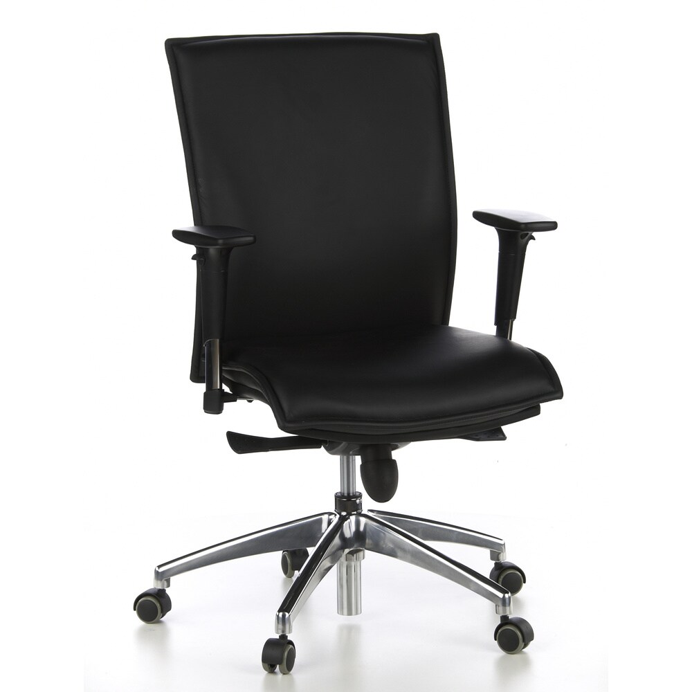 Luxus Chefsessel MURANO 10 Leder mit Armlehnen (höhenverstellbar) hjh OFFICE
