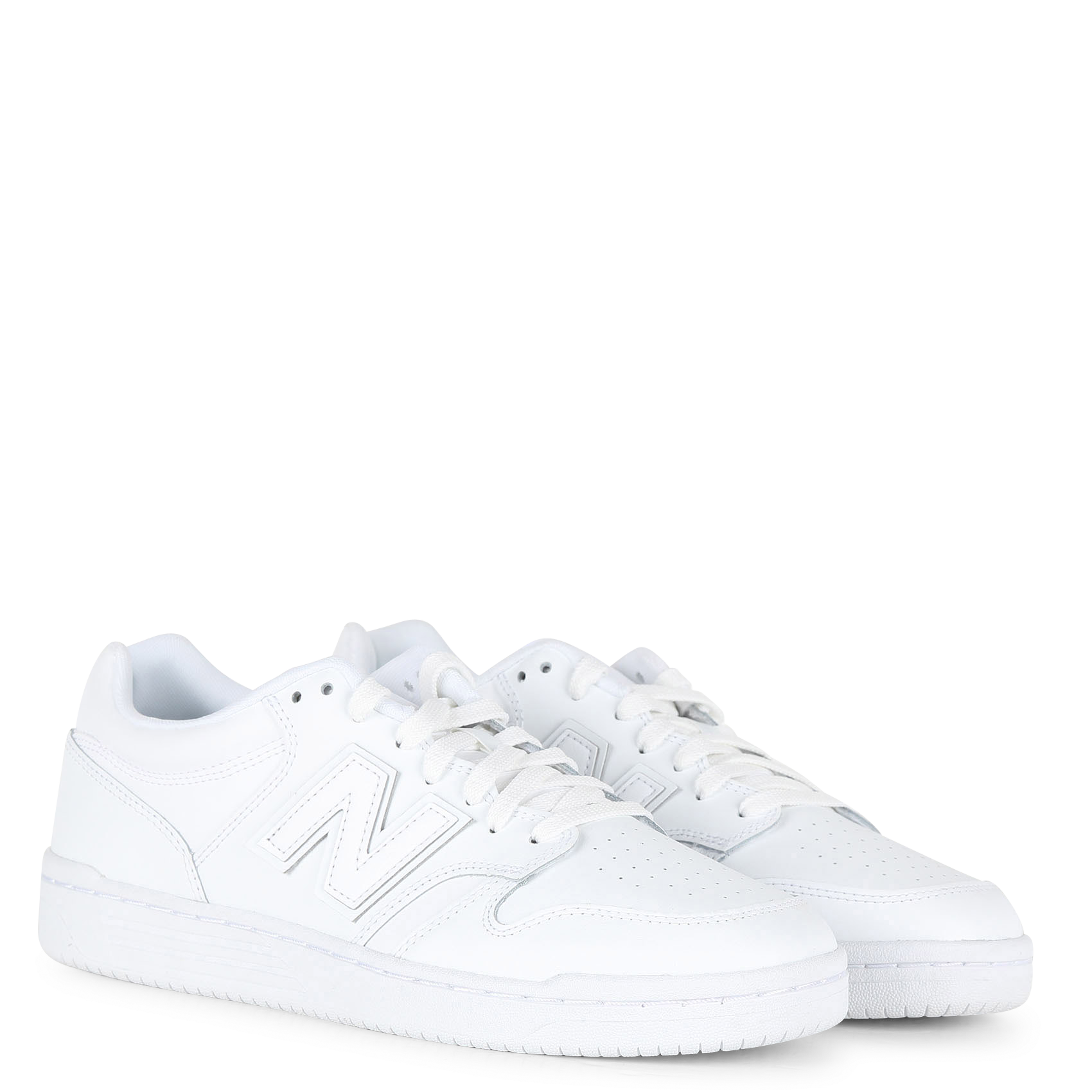 480 - Baskets basses en cuir | Blanc