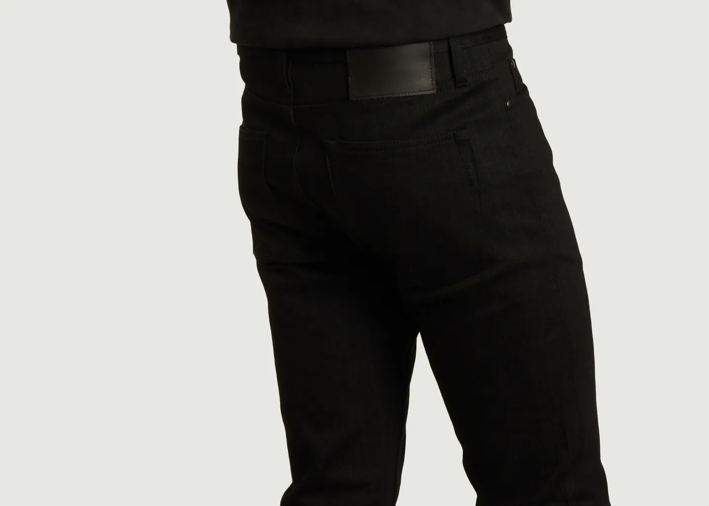 Jean Skinny Solid Black Stretch Selvedge The Unbranded Brand