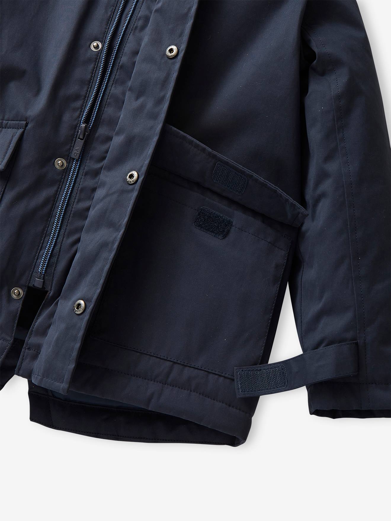 Parka 3 em 1 com jaqueta removível, infantil, azul escuro