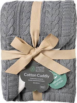 Vinter & Bloom Cotton Cuddly EKO Teppe, Misty Grey