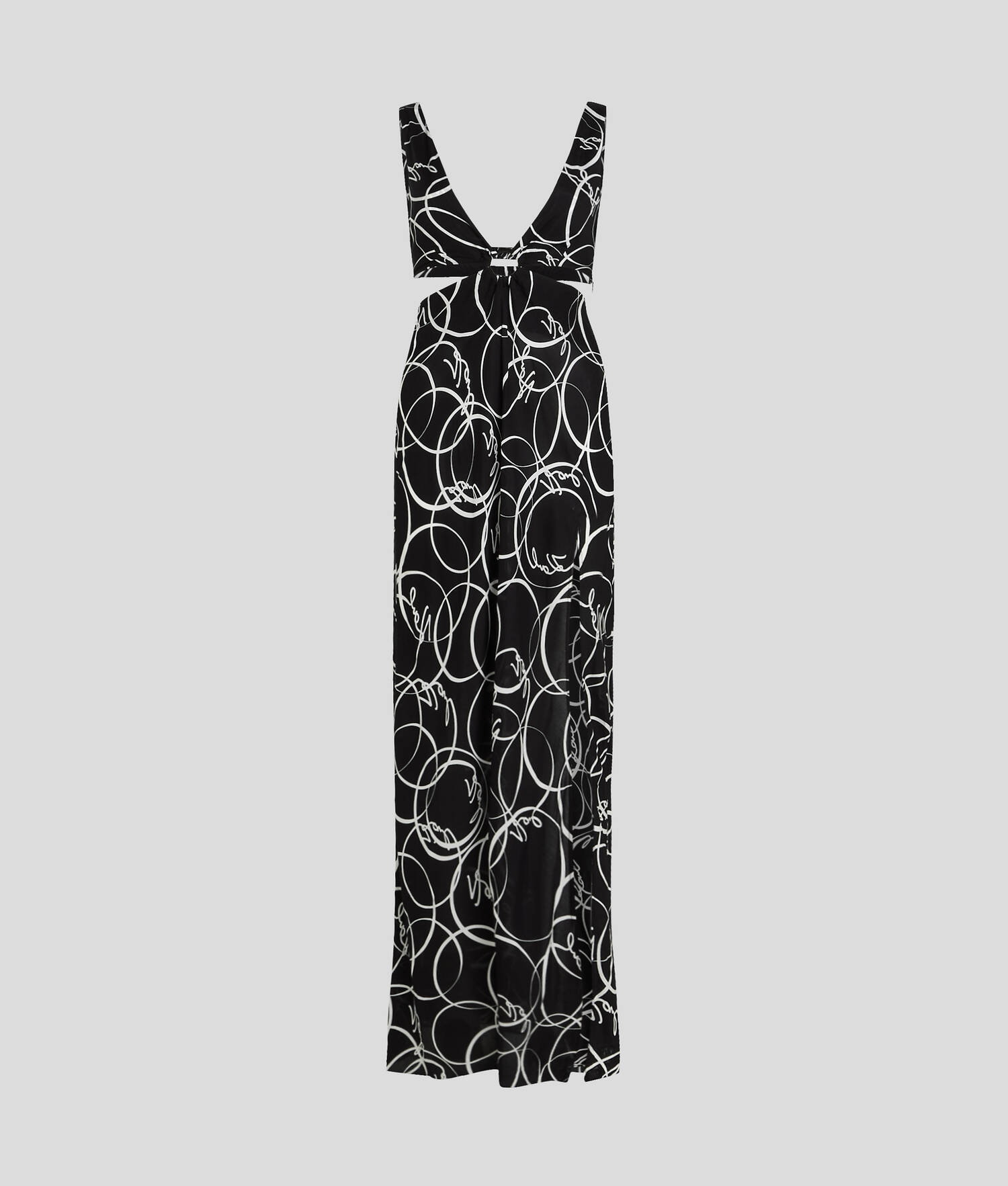 ROBE DE PLAGE MAXI IMPRIMÉ CERCLES