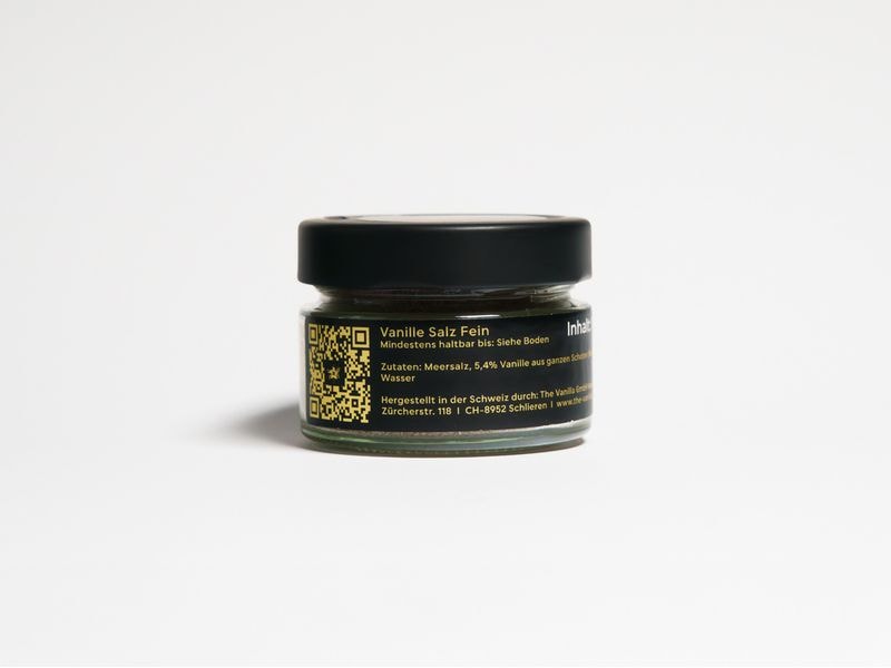 The Vanilla Vanille Salz Fein 100g Feinkörnige Vanille-Salz-Mischung