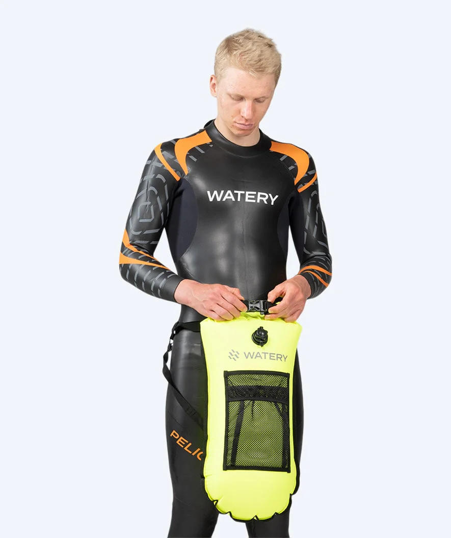 Watery havtaske til svømning - Pro 28L - Fluo Gul