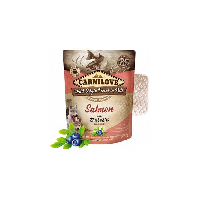 CARNILOVE Wild Origin Pices in Pate au saumon – Pâtée pour chiot