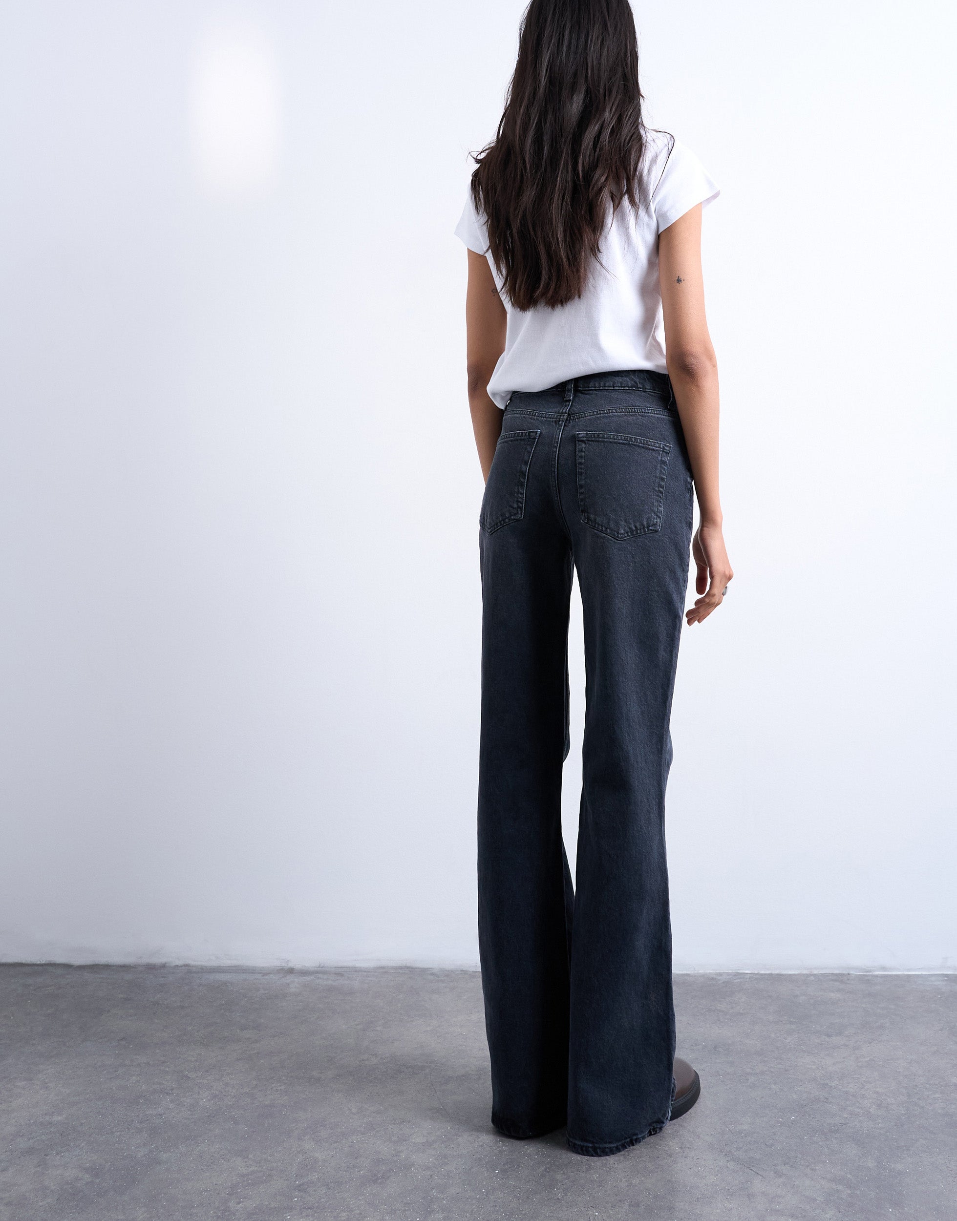 TSMARIE Mid rise Flared fit Jeans