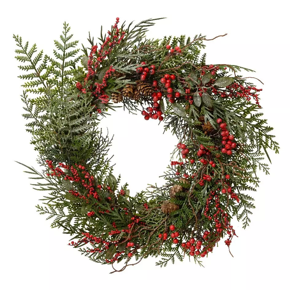 Couronne de Noël (D50 cm) Baies enchantées