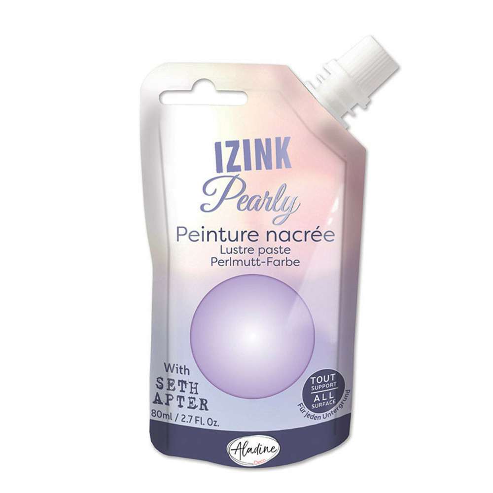 Peinture nacrée - violet pastel - 80 ml