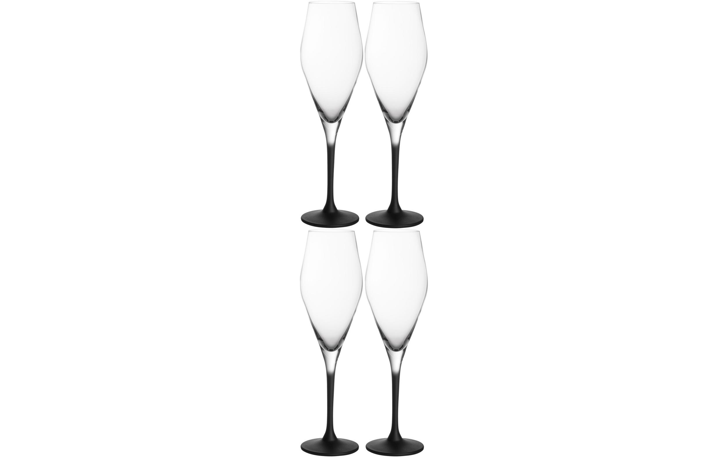 Champagnerglas Rock 260 ml, 4 Stück, TransparentWeinglas Set
