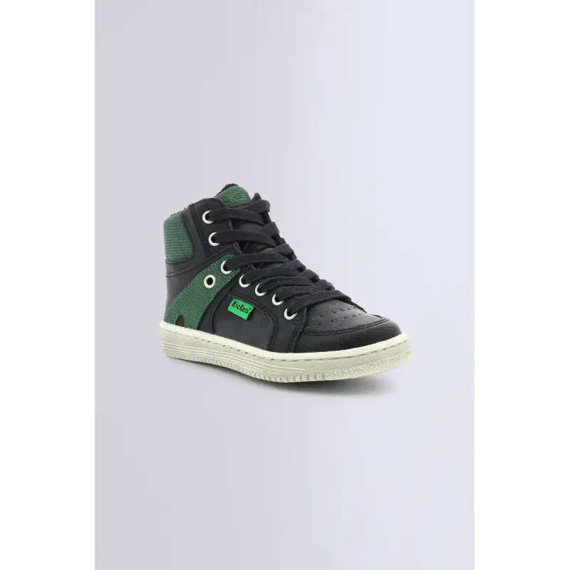 LOWELL NOIR VERT SNEAKERS HAUTES Synthétique Garçon