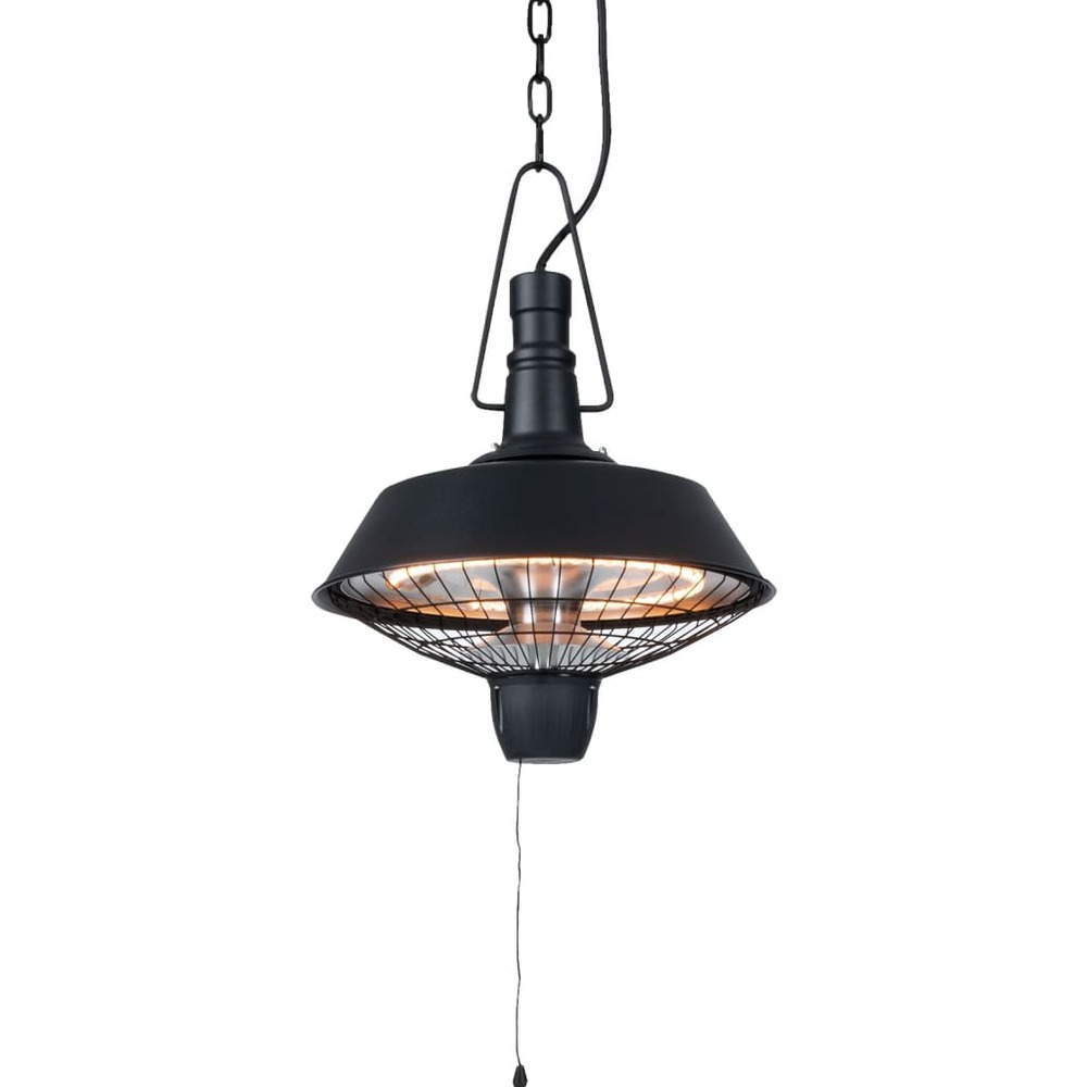 Chauffage suspendu indus 2100 w halogène noir rsh16