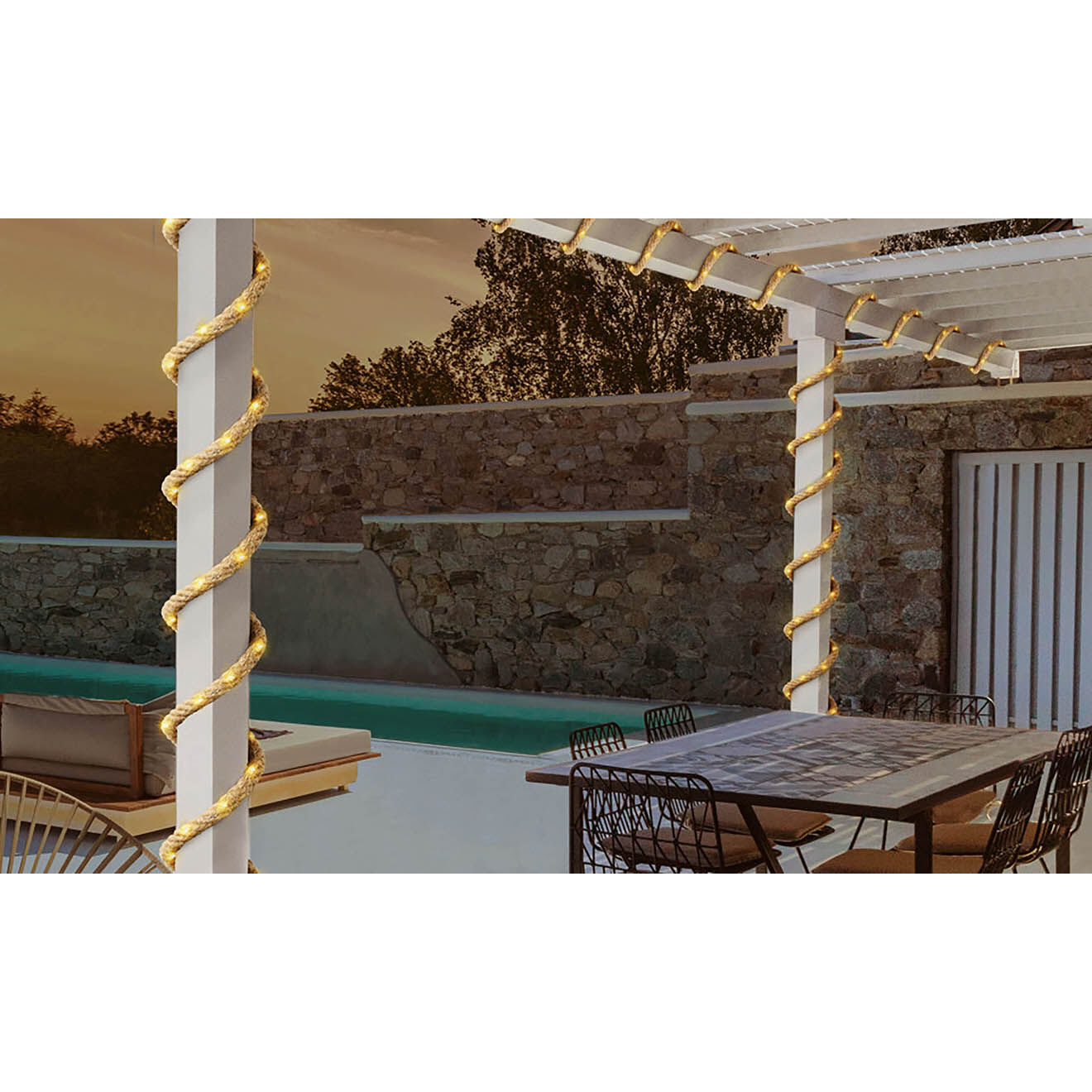 Pratik Garden Guirlande solaire corde - 4.5 m