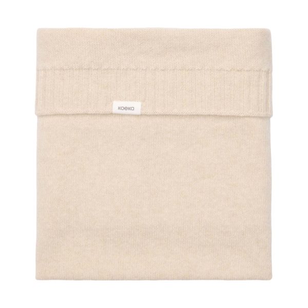 Koeka Wiegdeken Premium Knit Beja - Merino Wol/Cashmere - Warm White - 75x90 cm