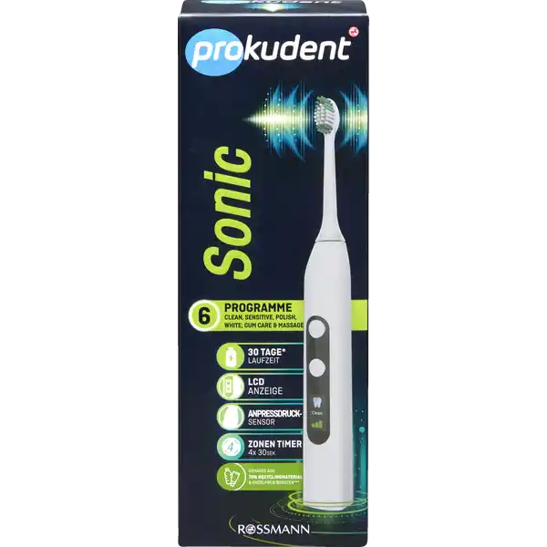 Sonic Akku-Zahnbürste LCD