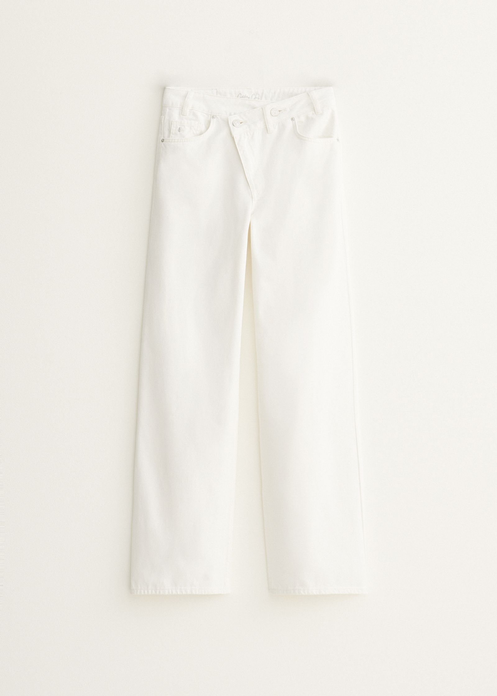 Asymmetrische wide leg jeans