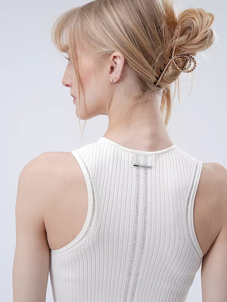 CALVIN KLEIN Stricktop weiss