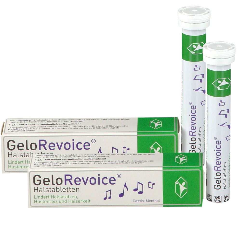 GeloRevoice Halstabletten Cassis-Menthol bei Heiserkeit & Stimmverlust