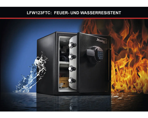 Master Lock LFW123FTC zwarte meubelkluis met elektronisch slot