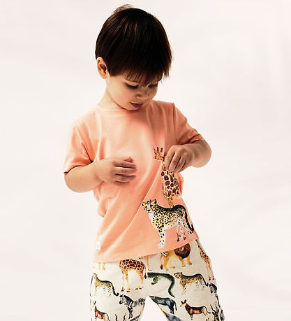 Name It T-shirt - NmmJaso - Papaya Punch m. Dyr