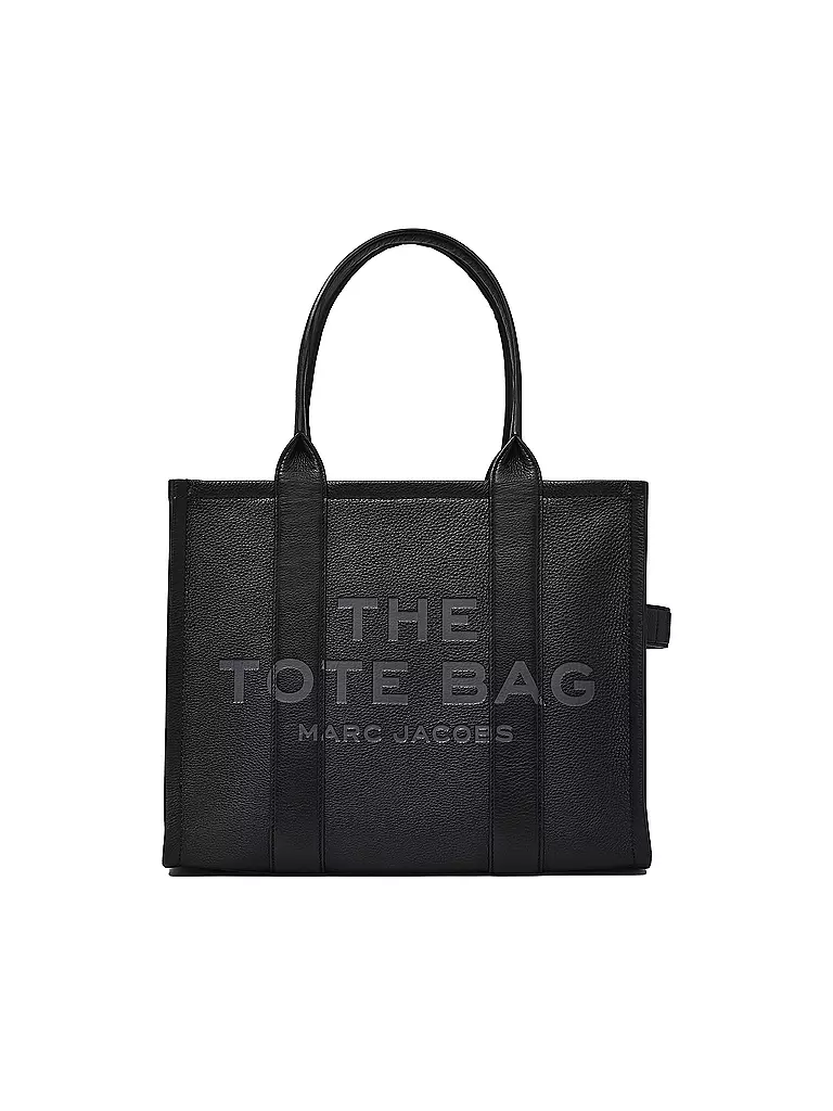 MARC JACOBS Ledertasche - Tote Bag THE LARGE TOTE schwarz