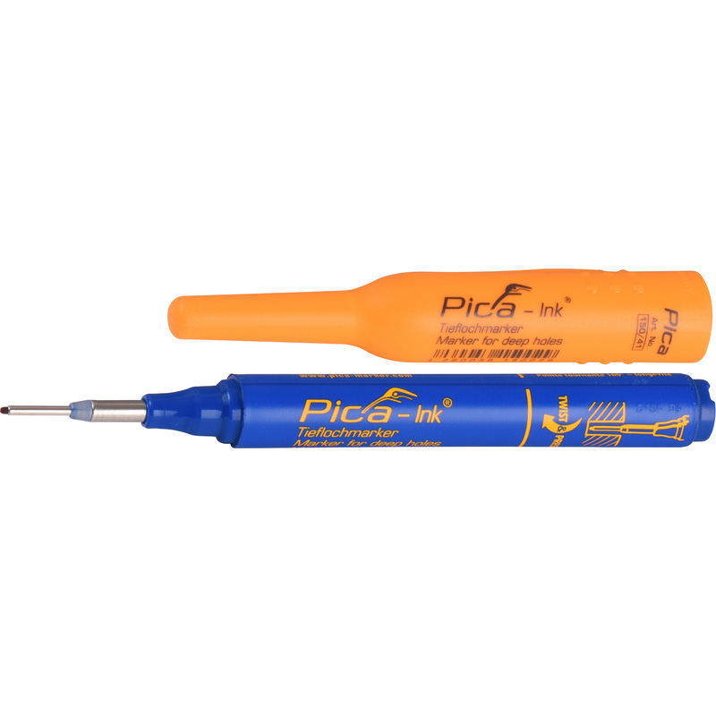Pica diepgatmarkeerstift Blauw