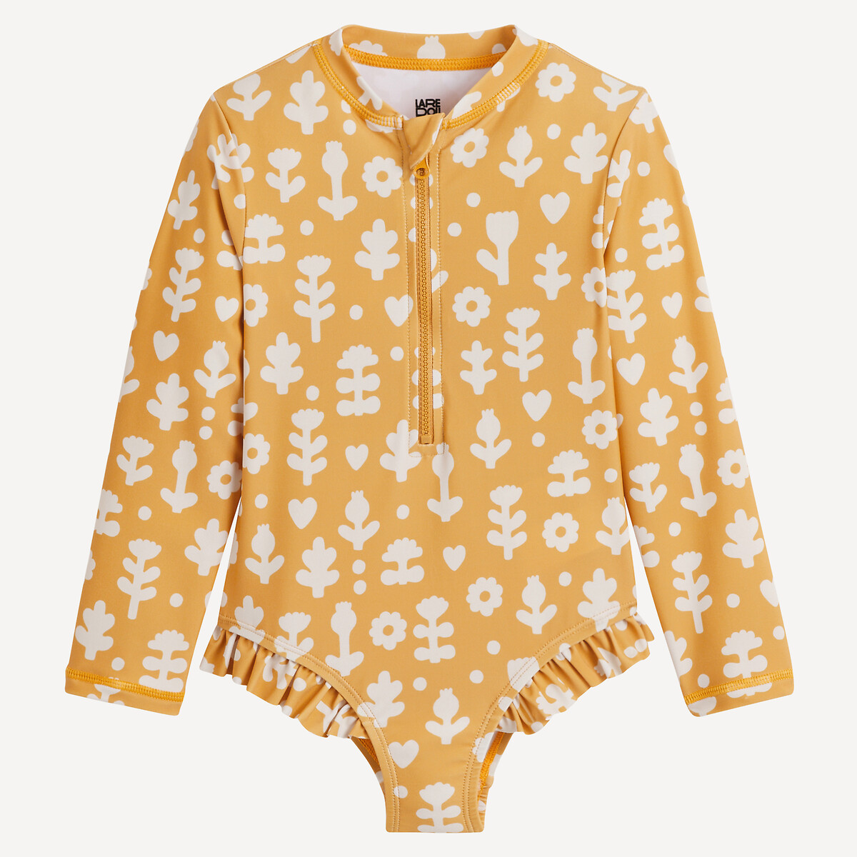 COLEÇÕES LA REDOUTE<br>Maiô estampado de manga comprida