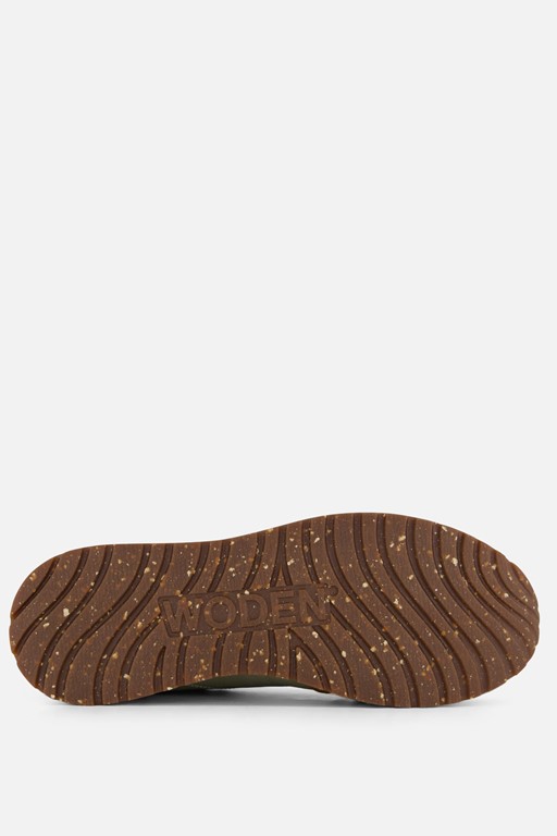 Woden Ronja Sneakers groen Leer