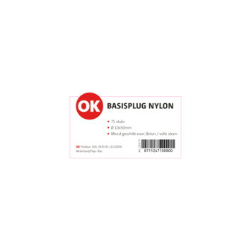 OK Basisplug 10x50mm 75ST