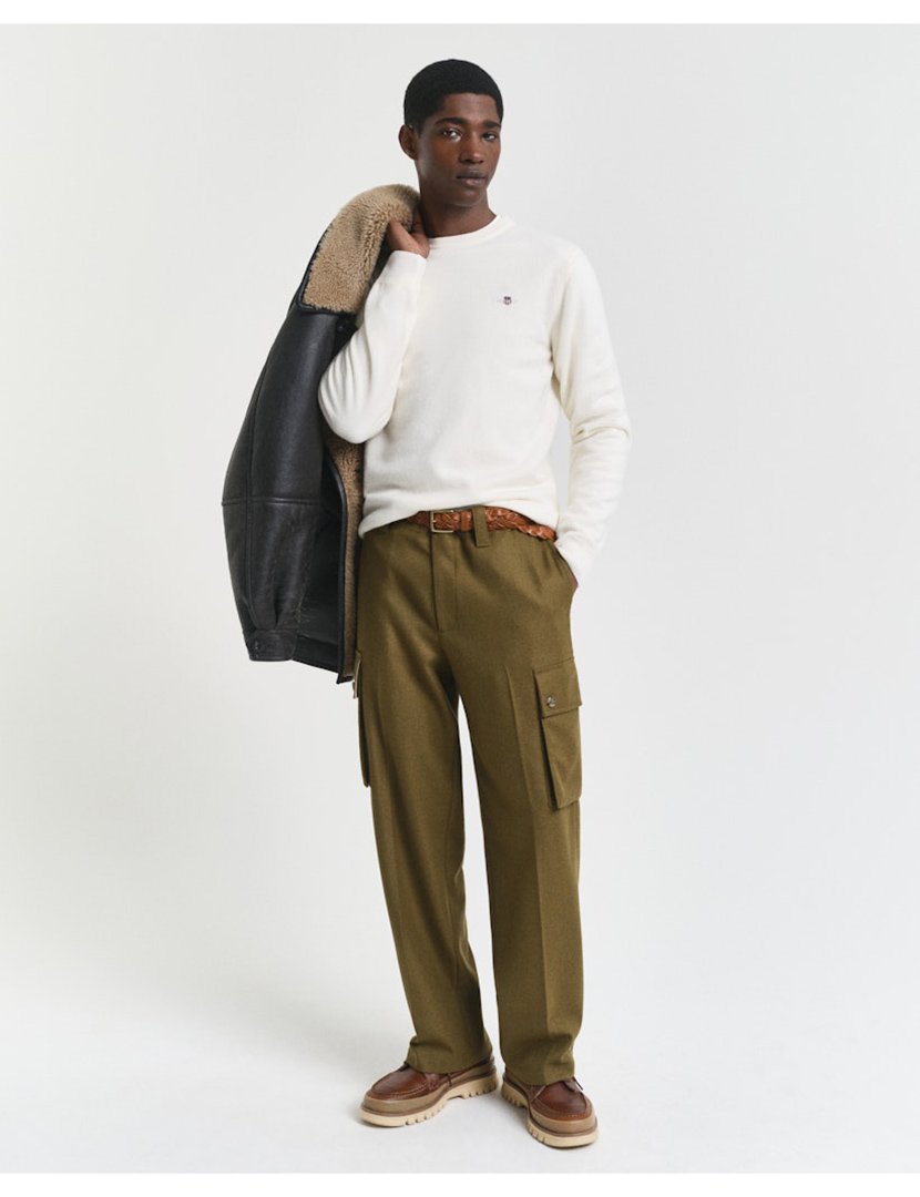Fine Wool Sweater Beige