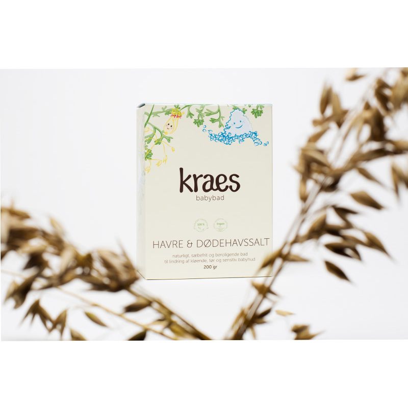 KRAES babybad Havre & Dødehavssalt 200 gr.
