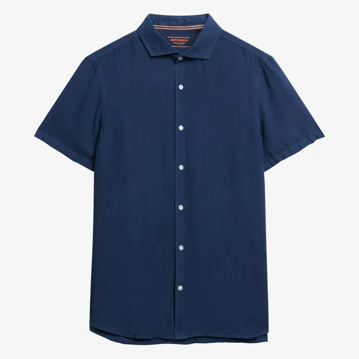 Superdry Vacation Linen SS Overhemd Heren