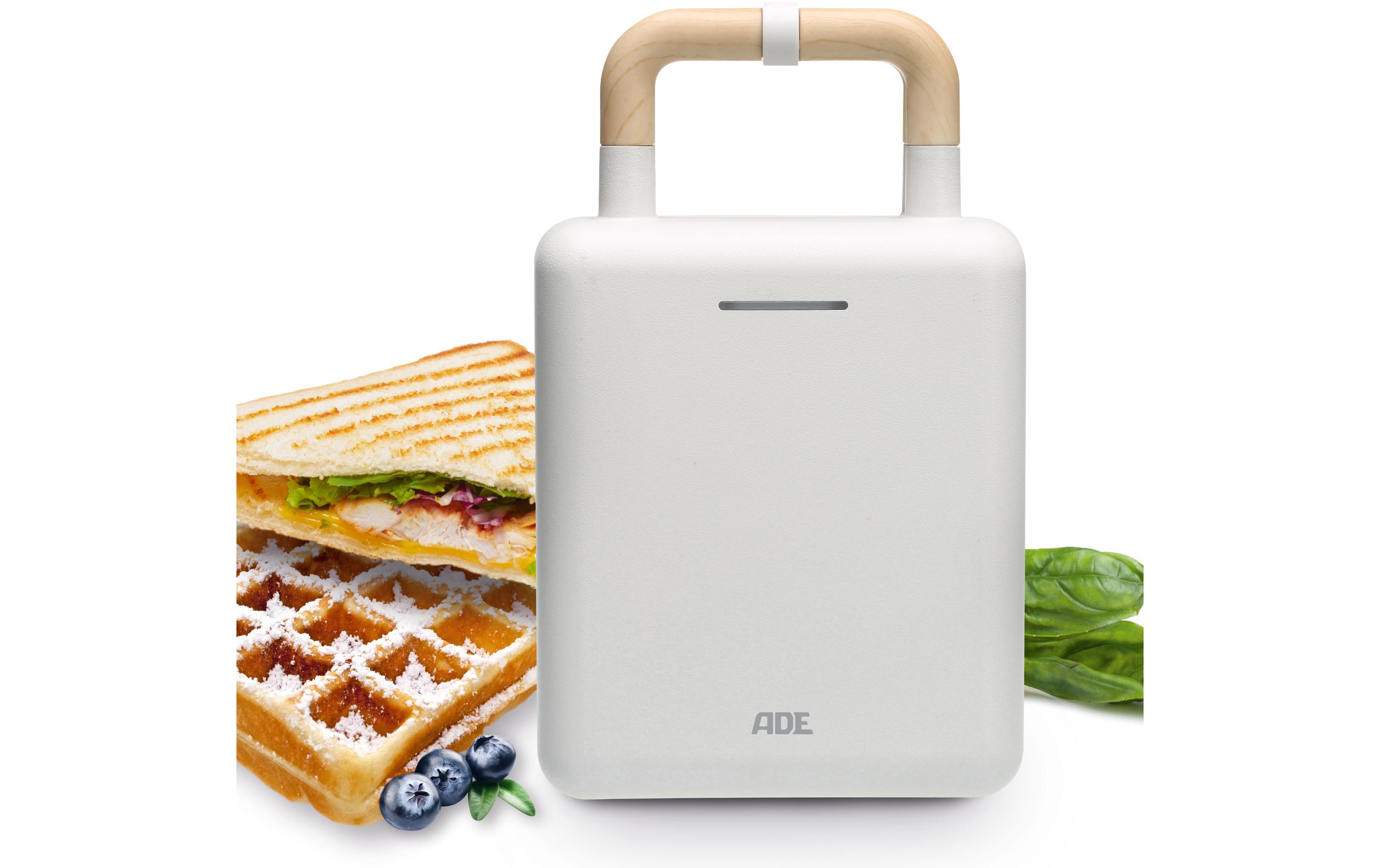 Waffeleisen WeissWaffeleisen mit Sandwichmaker