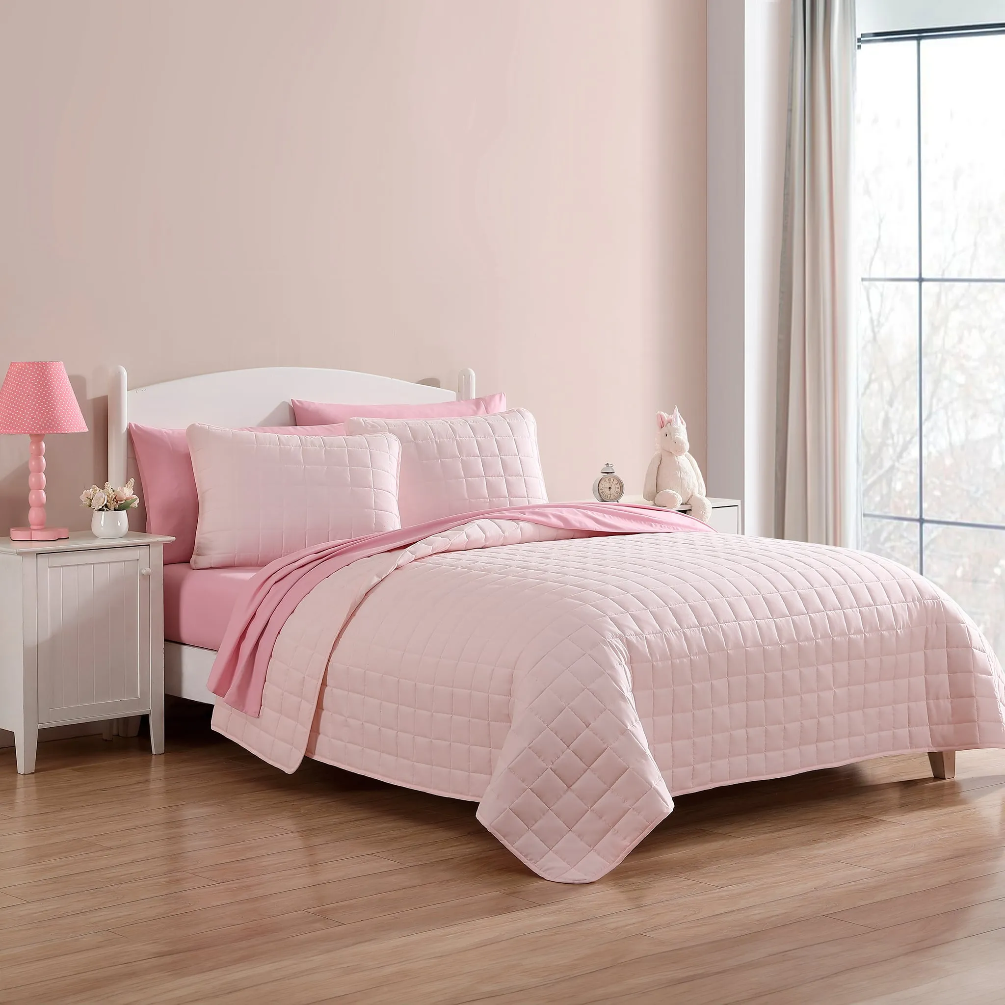 Origami Maison Courtepointe Lit DoubleGrand - Rose