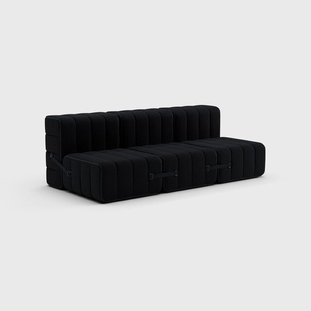 Curt-Set 6 - e.g. Flexibele 3-zitter - Sera - Ebony (Zwart)
