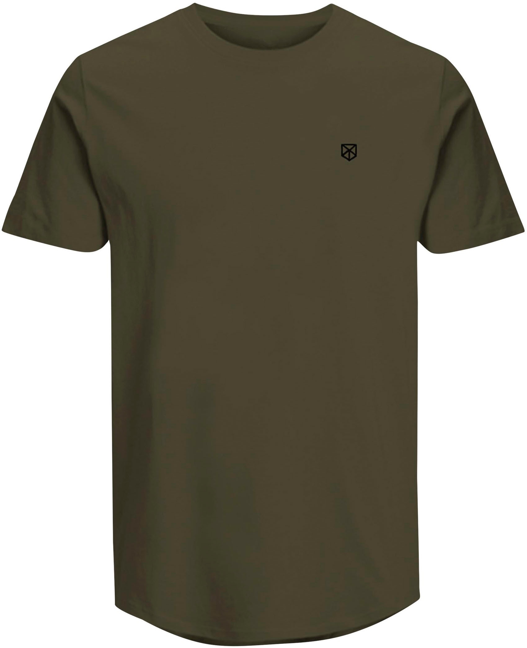 Jack & Jones Rundhalsshirt »JPRBLABRODY im 5er-Pack, mit Logodruck, Rundhals und atmungsaktiv«, 5 Stk. Rundhals, normal, Baumwolle