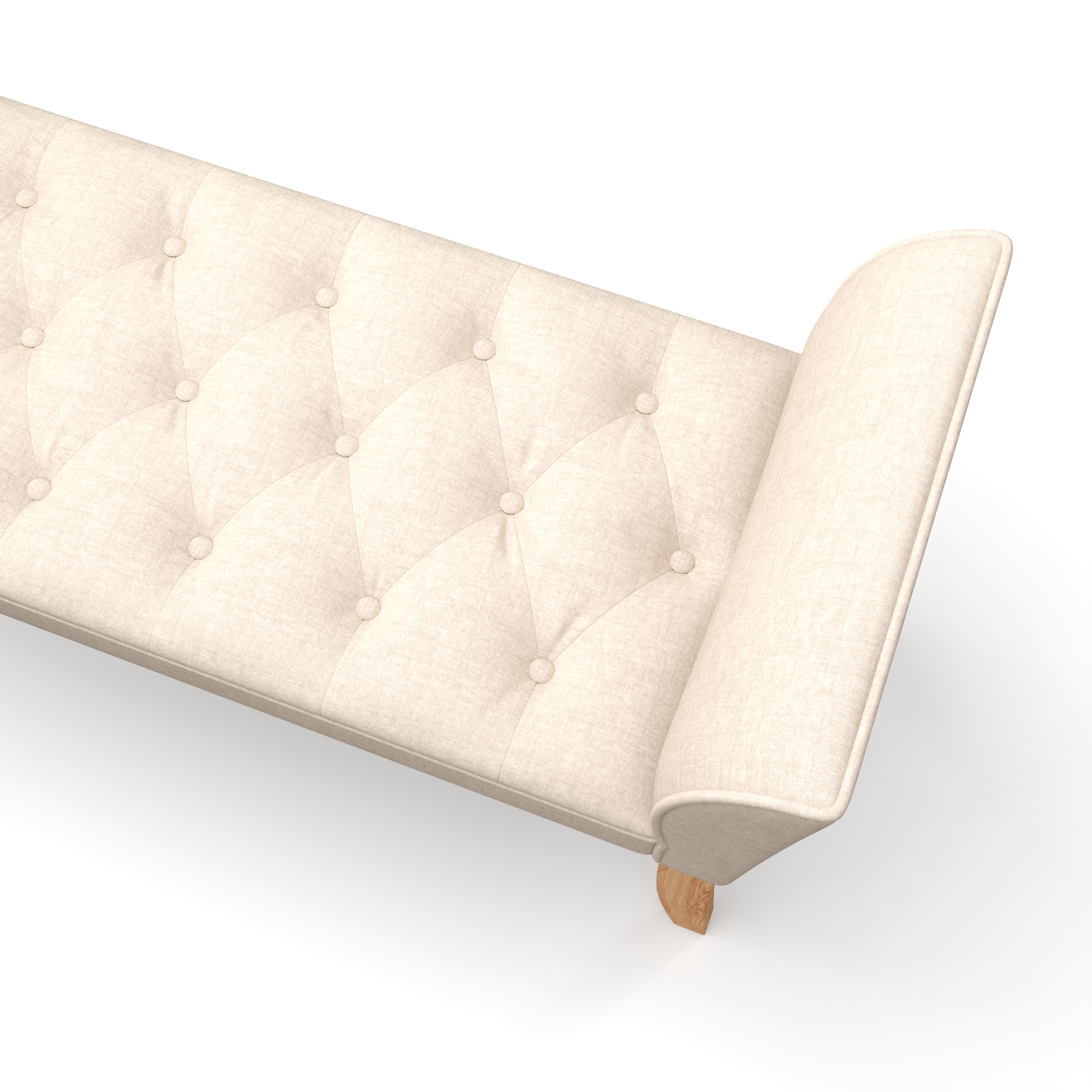 Sitzbank mit Lehne LUBA beige