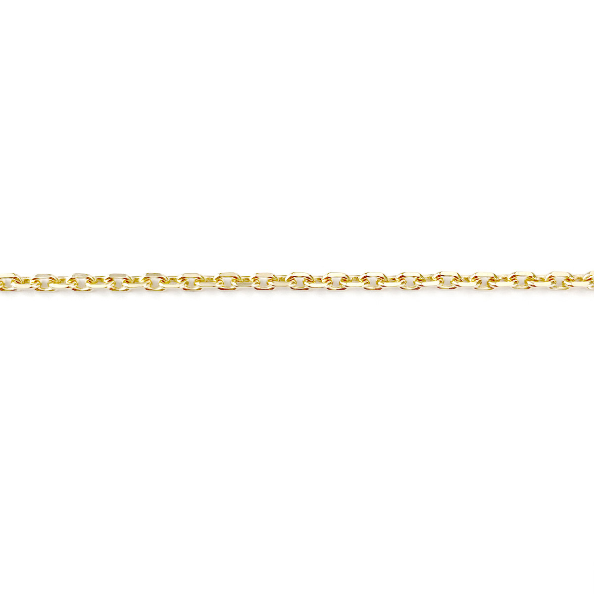 Collier d'occasion or 750 jaune maille forçat 67 cm