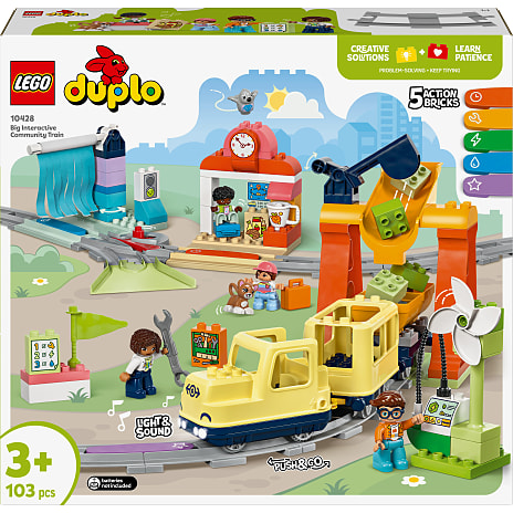 LEGO DUPLO By Stort interaktivt lokalbanetog Sæt 10428