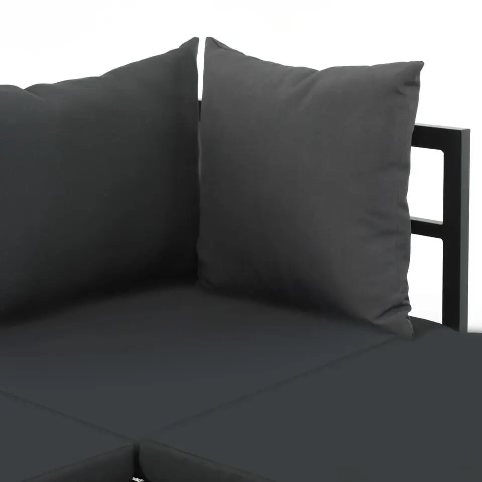 vidaXL - Loungeset - Grijs - Metaal