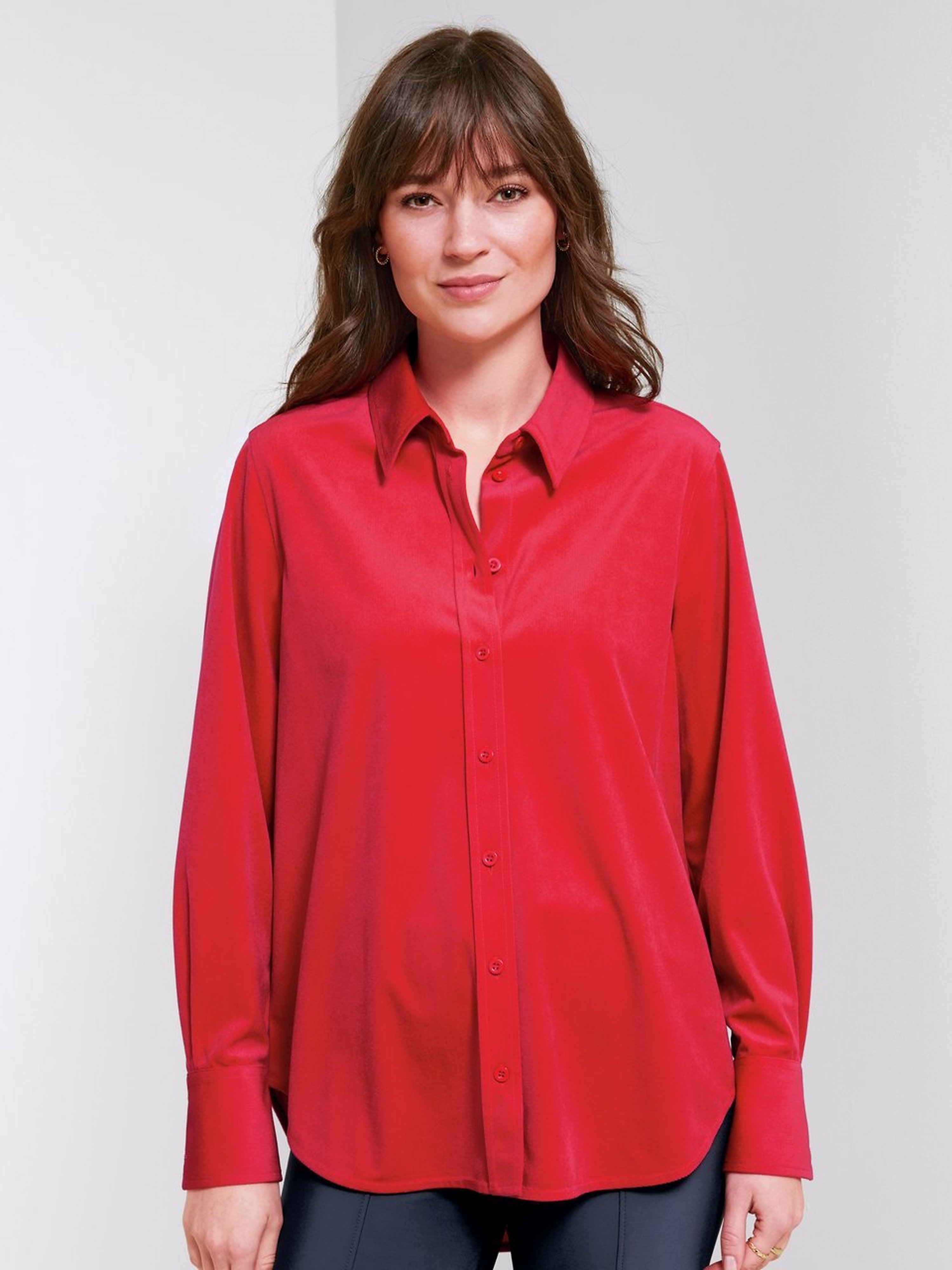 Cord-Bluse