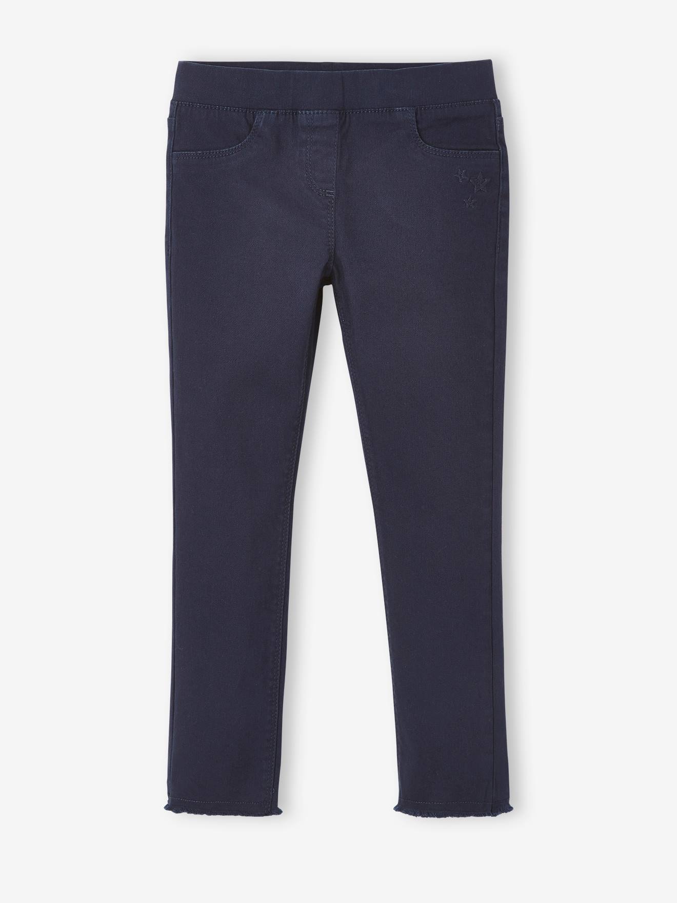 Calças legging coloridas para meninas, cor marrom claro lisa