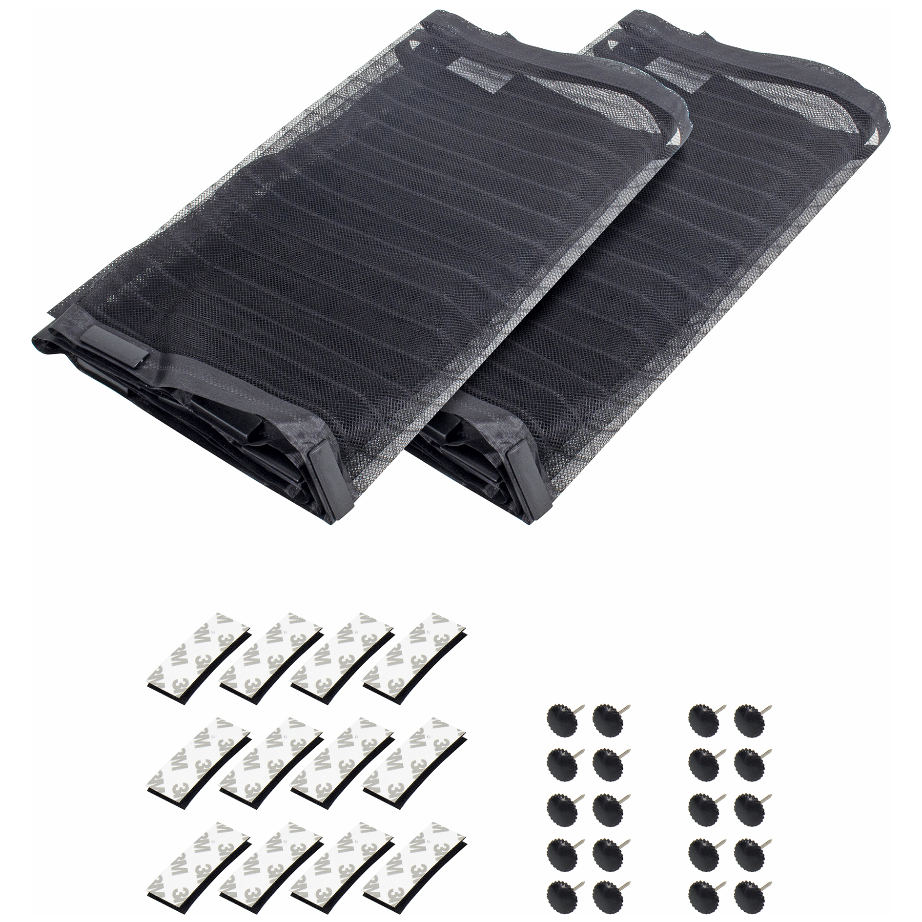 clever pick Moskitonetz-Türvorhang - schwarz - 90x210 cm