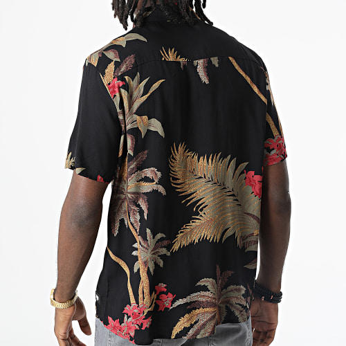 Chemise Manches Courtes Floral Lex Noir