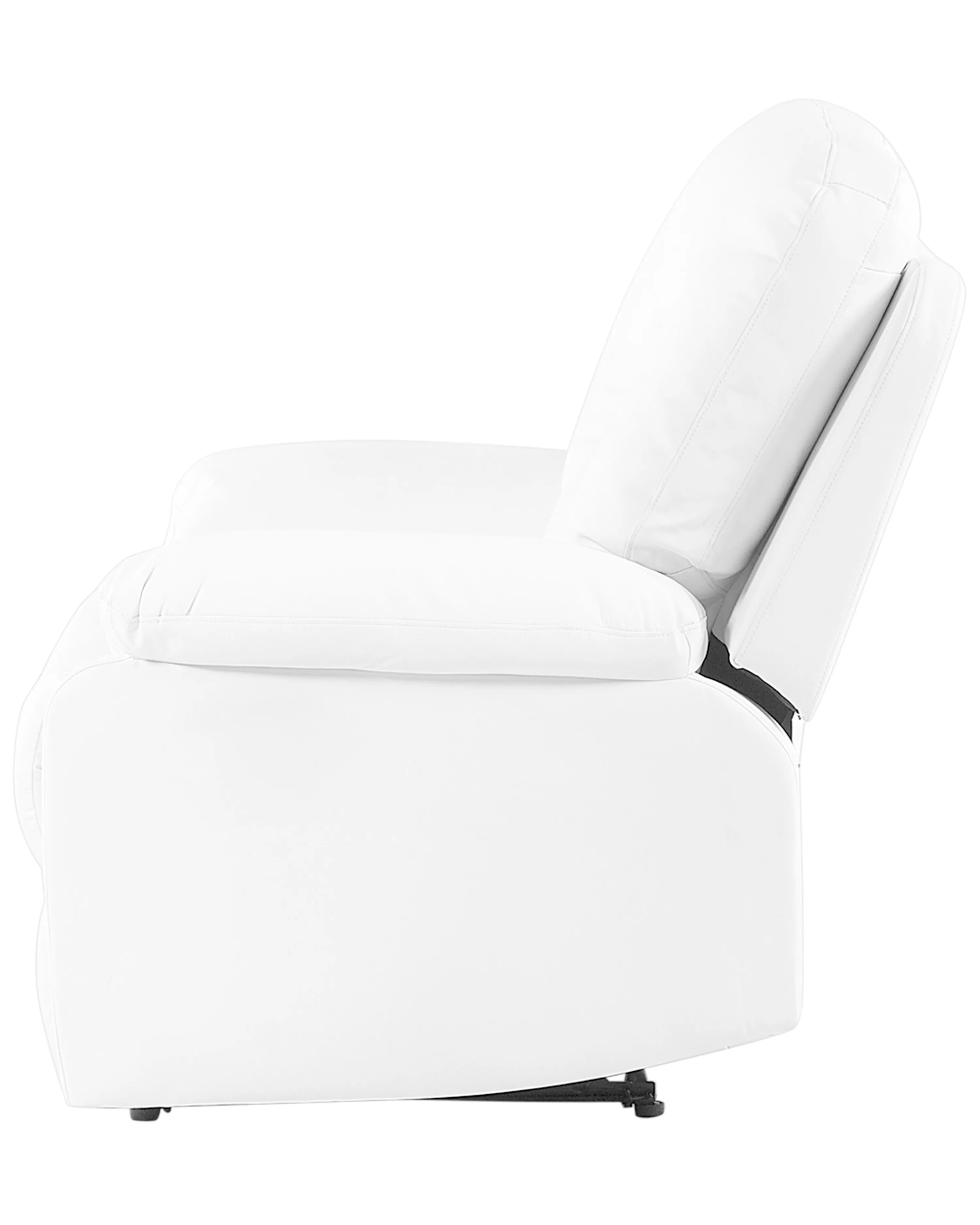 Relaxfauteuil BERGEN inclusief voetensteun Kunstleer Wit