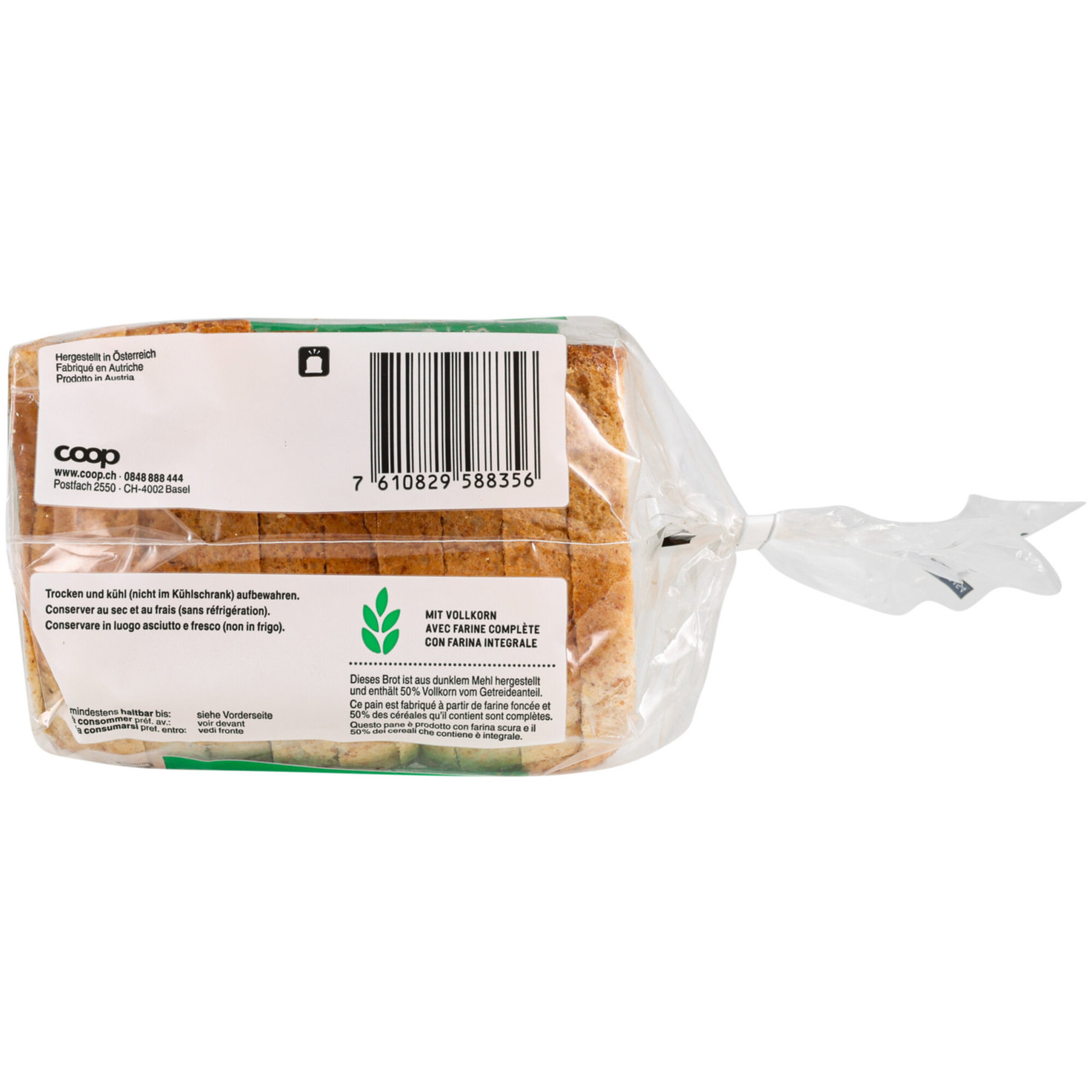Mehrkorntoast 10 Scheiben