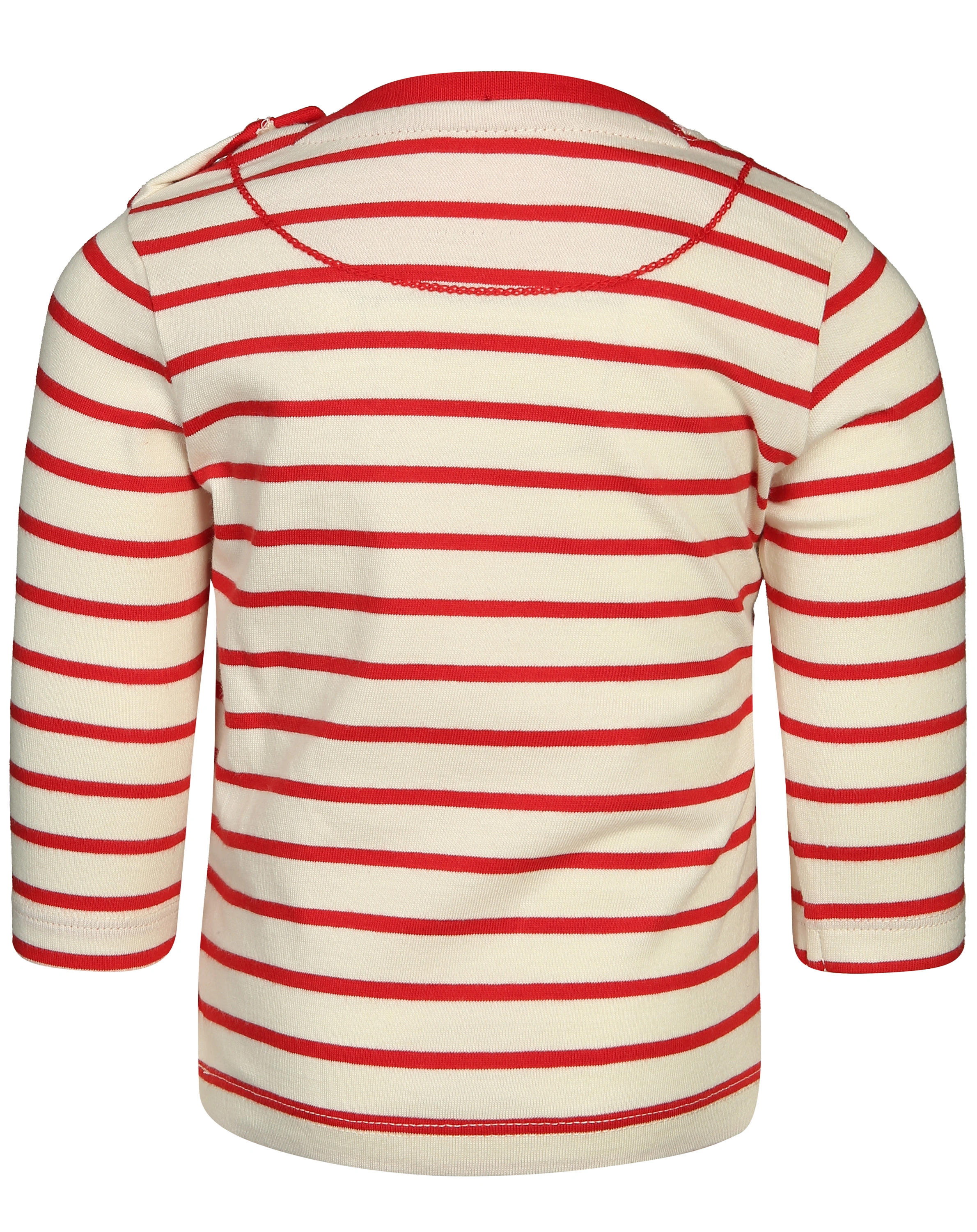 Langarmshirt PFERDI gestreift in rot